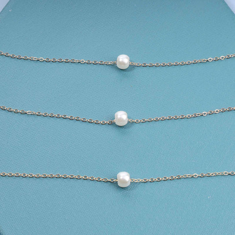 Yheakne Boho Layered Pearl Necklace Choker Gold Pearl Pendant Necklace Multi Layer Vintage Necklace Chain Bridal Necklace Jewelry for Women and Girls (3 Layer)