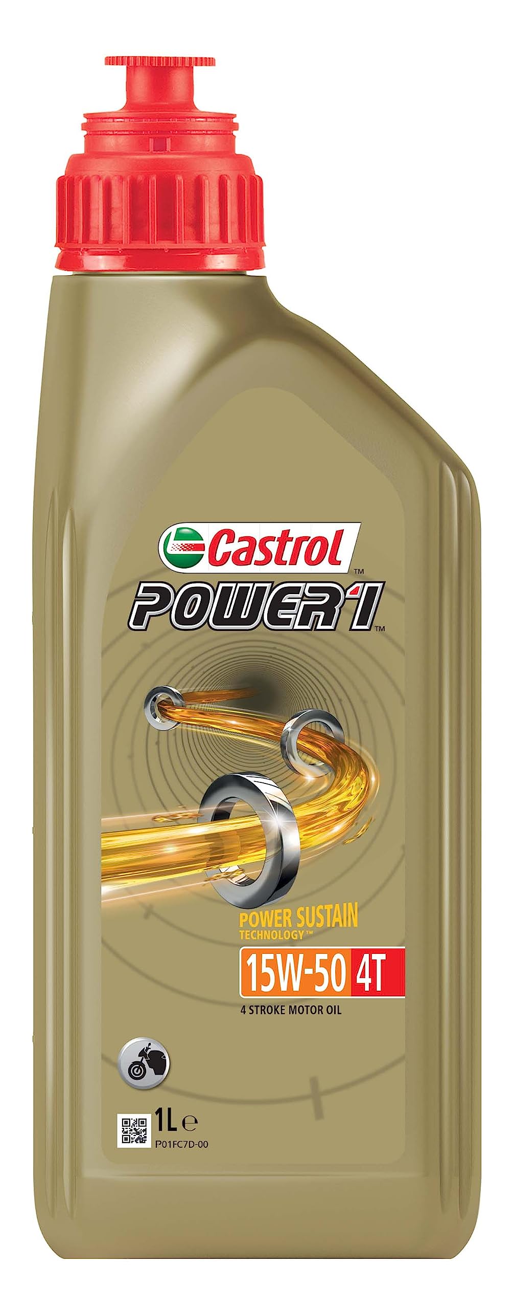 Castrol POWER1 4T 15W-50 Motorcycle Oil 1L