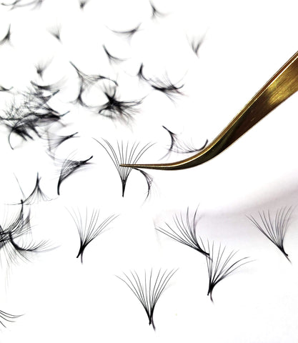 1000 Premade volume fans Mixed lengths 9-16mm loose Fans C, D Curl. Handmade eyelash extensions supplies Russian volume lash promade fan 4D 5D 6D 7D 8D 9D 10D (Curl D, 6D - 0.07)