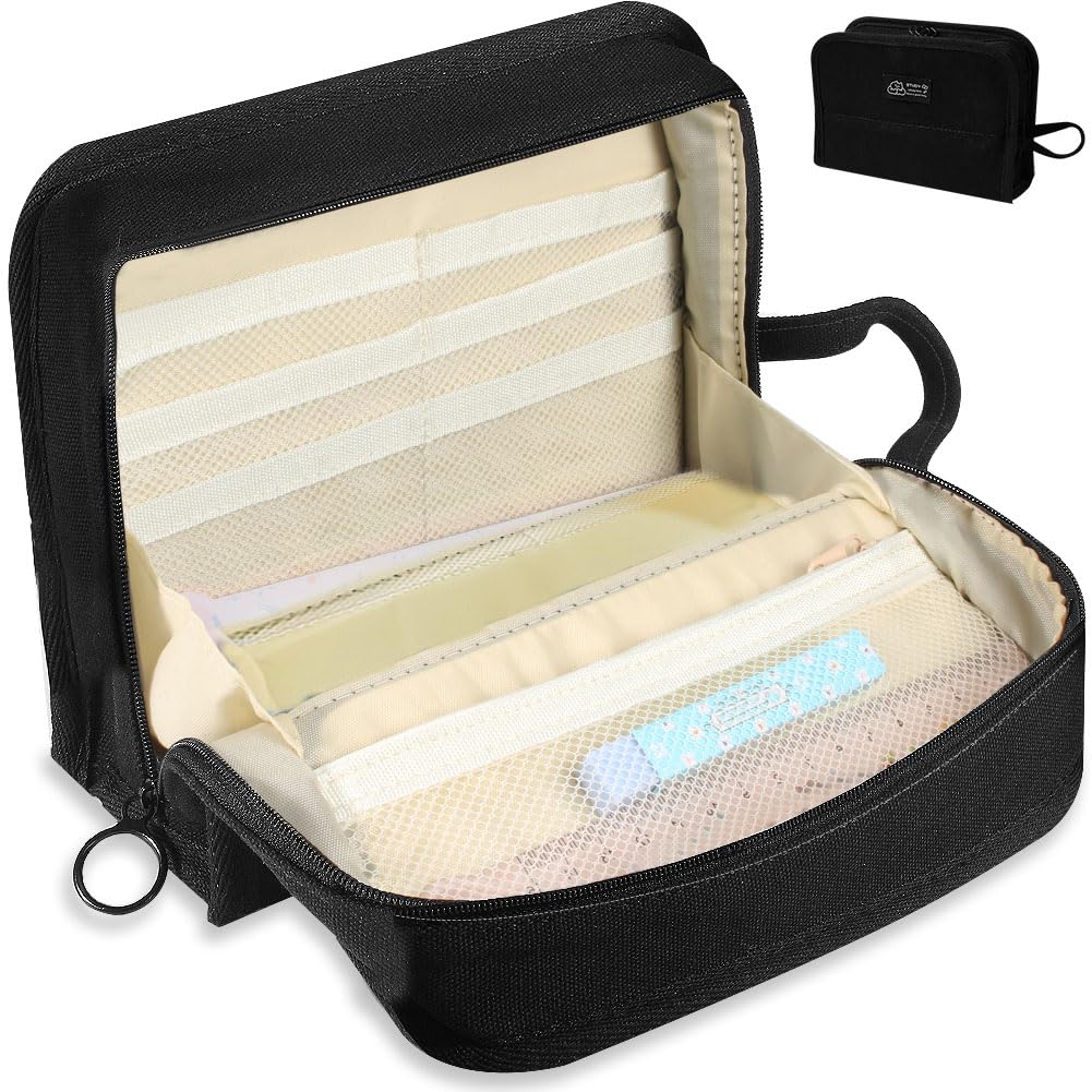 hzzycer Large Pencil Case Big Capacity Pencil Bag Portable Pencil Case for Boys Pencil Pouch with Big Compartments for School Stationery