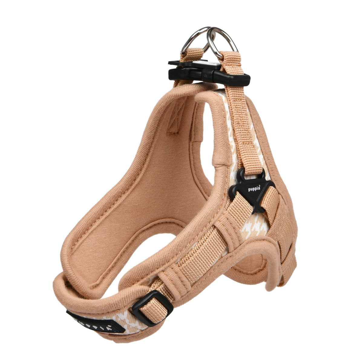 Puppia Spring and Summer Fashion X Type Dog Harness, Beige_Egon, Small