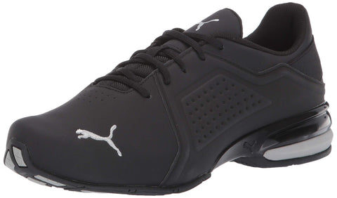 PUMA Mens Viz Runner Cross Trainer, PUMA Mens Black-PUMA Mens Silver, 7