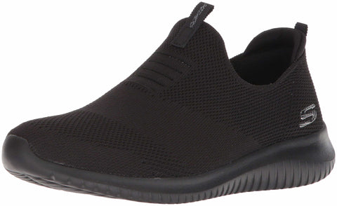 Skechers Women's Ultra Flex - Firstt Take Slip On Trainers, Black, 4 UK