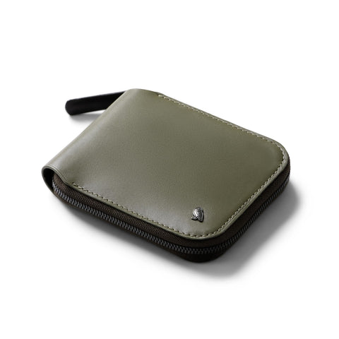 Bellroy Zip Wallet (8+ cards, flat bills, easy-access magnetic coin pouch) - Willow