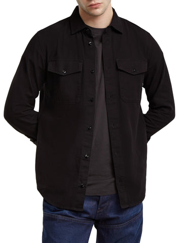 G-Star Men's Marine Slim Shirt, Black (dk black gd D24963-D454-B564), L