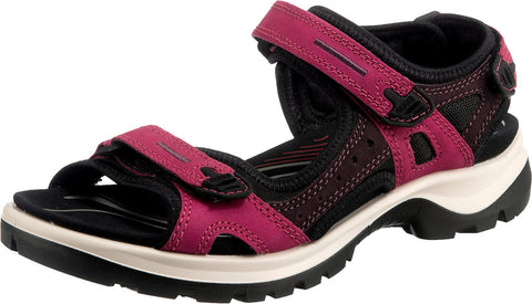 ECCO, Womenâ€™s Yucatan Outdoor Sandal, Sangria/Fig, 5-5.5 Medium US
