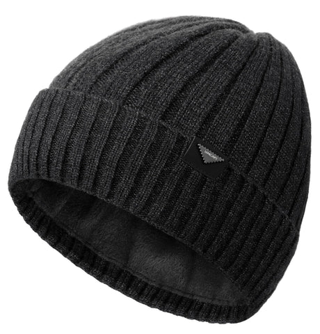 Wmcaps Winter Beanie Knitted Hats for Men Women, Fleece Lined Beanie Warm Stocking Cap Soft Warm Ski Hats Unisex (Slate Grey)