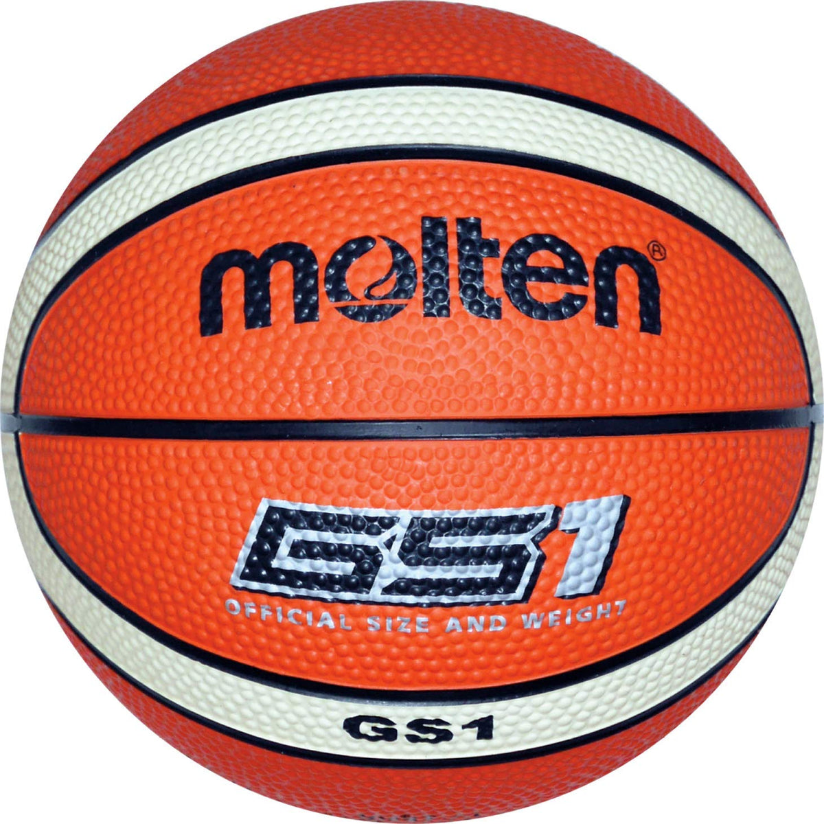 Molten Unisex Adult Basketball Ball BGS1-OI Basketball - Orange/Ivory, One Size