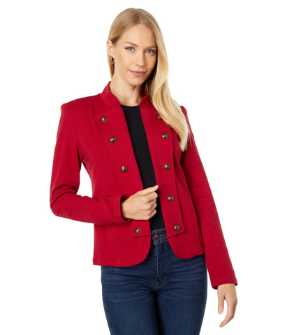 Tommy Hilfiger Women's Band Jacket, Chili Pepper, XS