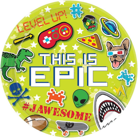 Epic Party Plate (L) 8ct [Contains 3 Manufacturer Retail Unit(s) Per Amazon Combined Package Sales Unit] - SKU# 551977