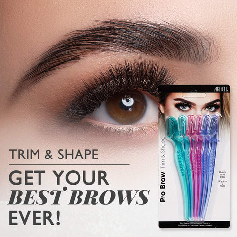 Ardell Pro Brow Trim & Shape, Eyebrows Trimmer, and Shaper, 6 counts in 1 pack