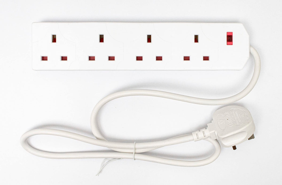 PIFCO PIF2047 Extension Lead, Label '4 Gang 1m'