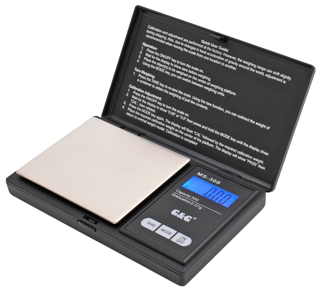G&G MS-B 300 g / 0.01 g Pocket Digital Scales for Gold or Coins