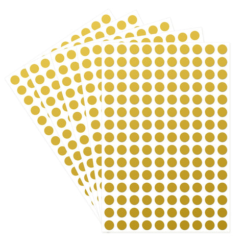 Dot Stickers,3/8 Inch Gold Circle Stickers,3000pcs Self-Adhesive Color Coding Labels,Round Labeling Stickers for Office Classroom Garage Sale
