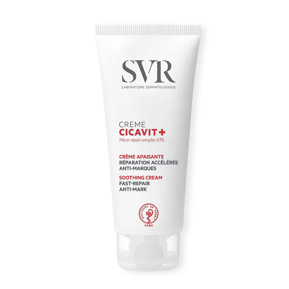 SVR CICAVIT+ Scar Cream, SOS + Wound Healing Treatment for Damaged, Sensitised Skin, Nappy Rash, Chicken Pox, Gazes, Cuts + Tattoo Aftercare - All Ages, 100ml