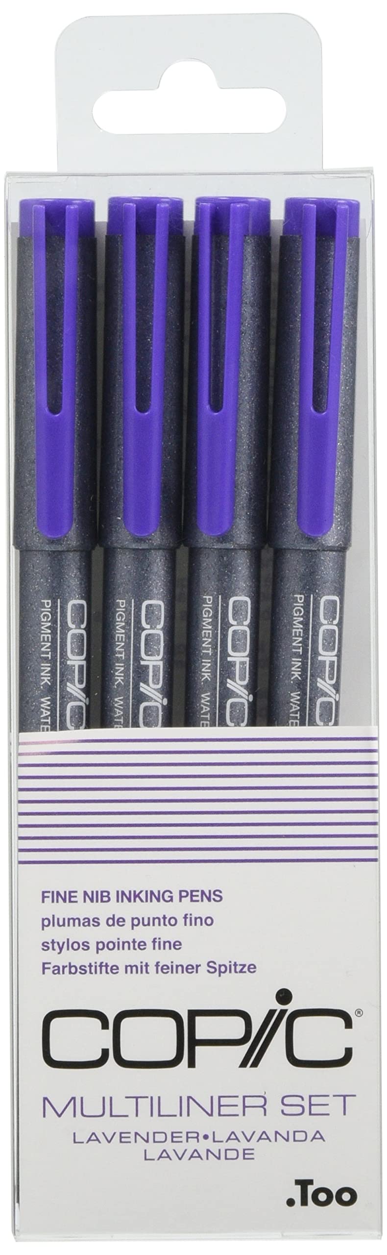 Copic Multiliner lavender Set 4St. sort. - ( 0.05, 0.1, 0.3 & 0.5mm)