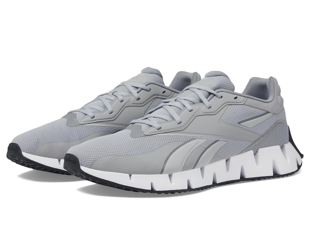 Reebok Unisex Zig Dynamica 4 Sneaker, Pure Grey, 3.5 US Men