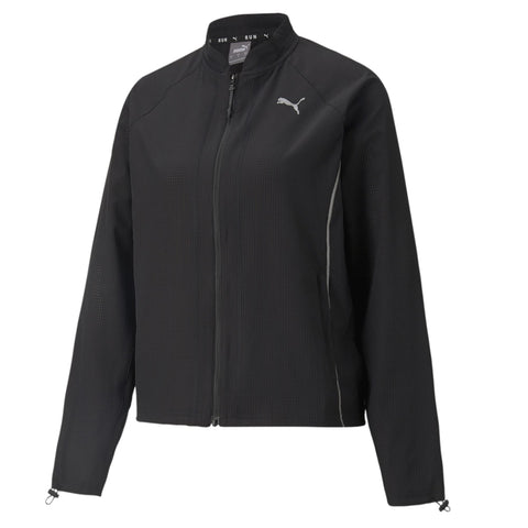 PUMA Women's Run Woven Ultra Jacket, Black, Large