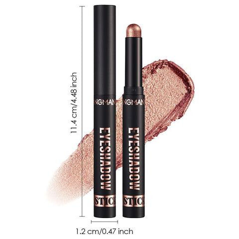 Joyeee Eyeshadow Stick, 8 Colors Waterproof Highlight Eye Shadow Stick, Create Gorgeous Multi-Dimensional Eye Makeup, Long Lasting Cream Contouring Eyeshadow Set(A)