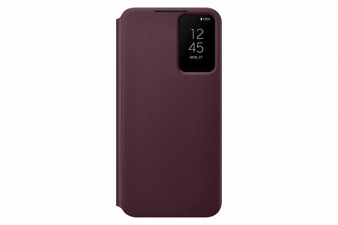 Samsung Galaxy S22 Plus Smart Clear View Cover Burgandy - EF-ZS906CEEGWW