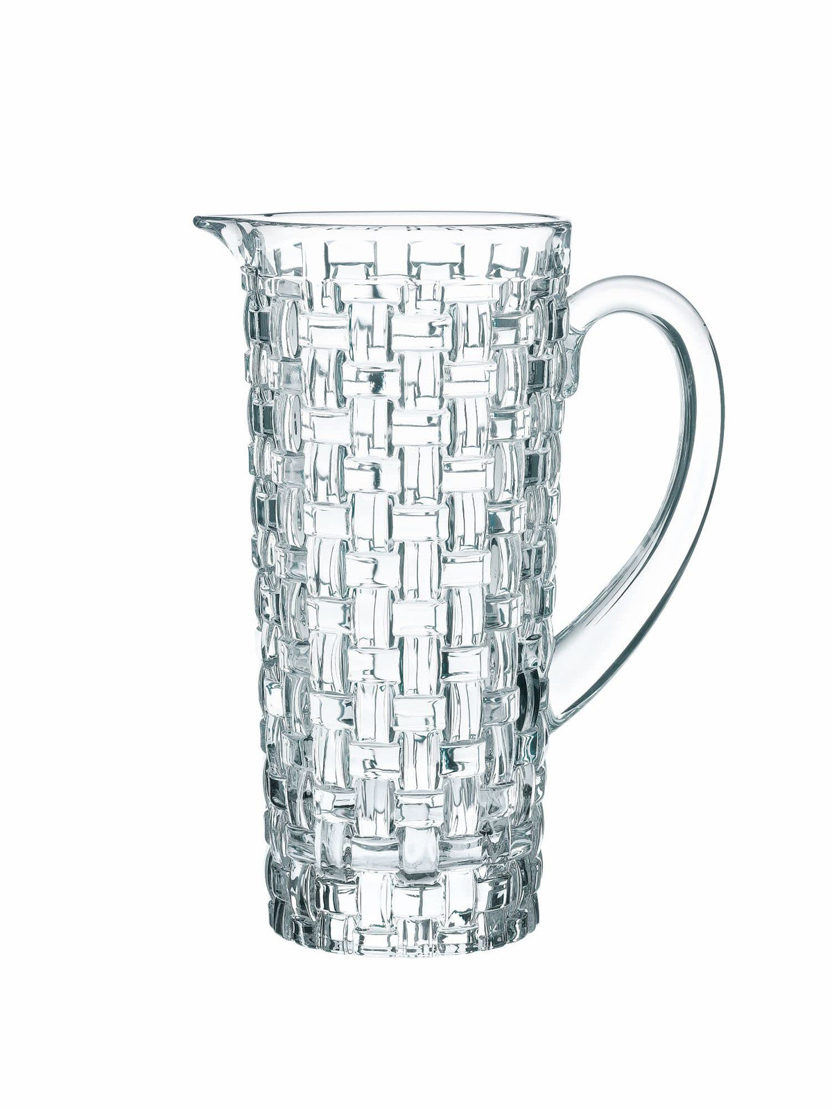 Nachtmann Bossa Nova Pitcher, 40-Ounce Clear Water Carafe with Handle, Made of Crystal Glass, for Soft Drinks, Lemonade or Cocktails, Dishwasher Safe
