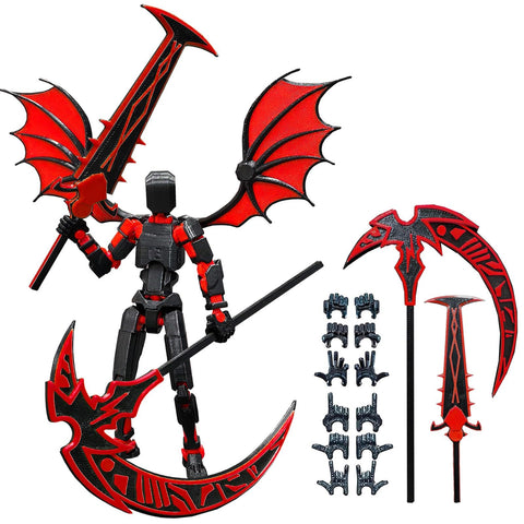 (Assembly Completed) T13 Action Figure Set, Dummy 13 Set,3D Printed Robot 13 Action Figure, Lucky 13 Set,Titan 13 Robot Action Figure, for Collectors Desktop Decorations