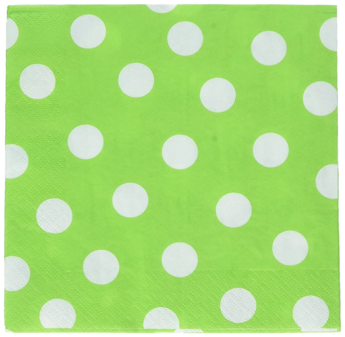 Luncheon Napkin Color Party Tableware, 16 Pieces, Made from Paper, Kiwi Green, by Amscan