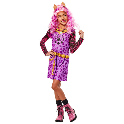 Rubies 1000675XS000 Clawdeen Wolf Child Costume Monster High Kids Fancy Dress, Girls, Multicoloured, 5-6 Years Halloween Halloween