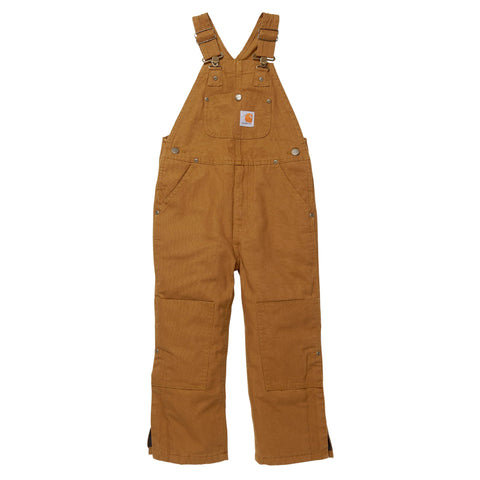 Carhartt mens Bib Overalls, Duck Carhartt Brown, 5 US