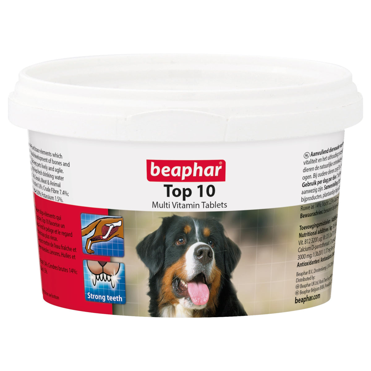 Beaphar Top 10 Vitamin Tablets for Dogs, 180-Count