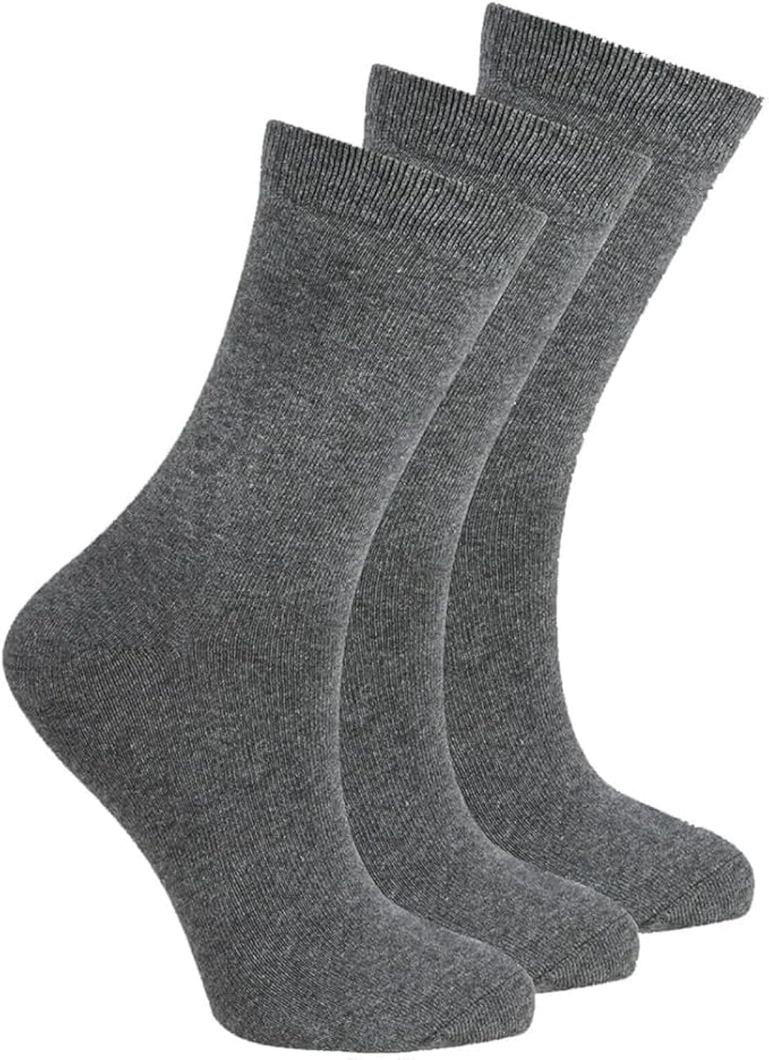 COSHAL® 3 kids Plan School Socks Boys & Girls Cotton Rich Breathable Cotton Socks for Kids School Casual Sports Mid-Calf Socks Size (9-12) Grey Ankle