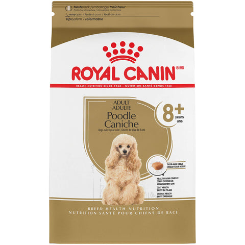 Royal Canin Breed Health Nutrition Poodle 8+ Adult Dry Dog Food, 3 lb bag