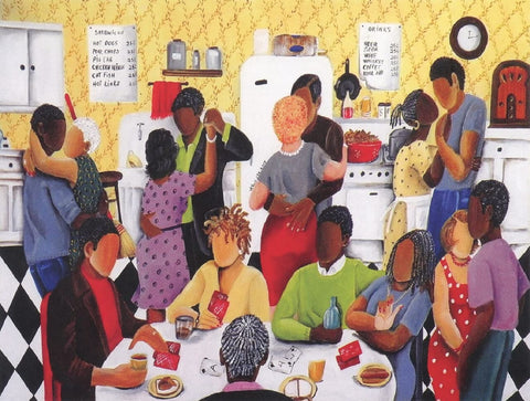 SUNSOUT INC - Quarter Party - 500 pc Jigsaw Puzzle by Artist: Annie Lee - Finished Size 18" x 24" - MPN# 46871