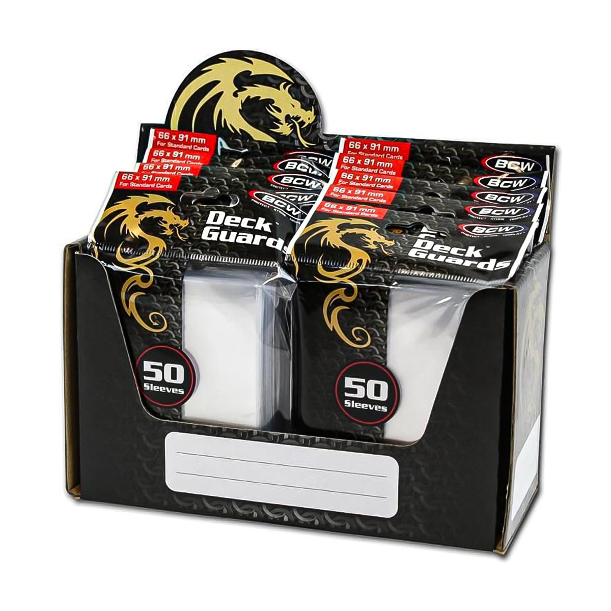 BCW Clear Deck Guards, Glossy - 500 Count | Acid-Free, Archival Safe | Fits 2.5" x 3.5" Game Cards | Crystal Clear Sleeves for Ultimate Card Protection | Ideal for Yugioh, Katana, Pokemon, and More