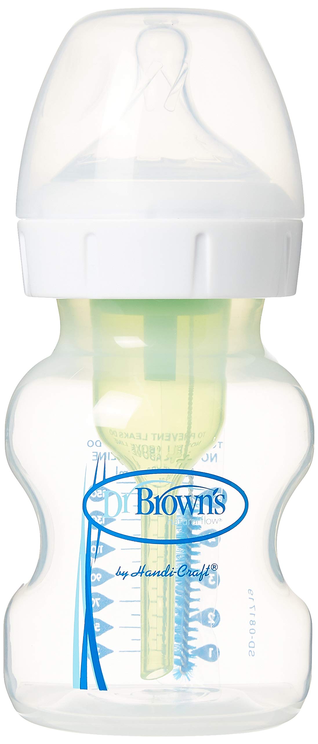 Dr. Brown's PP Wide-Neck Options and Bottle (5 oz/150 ml, Clear)