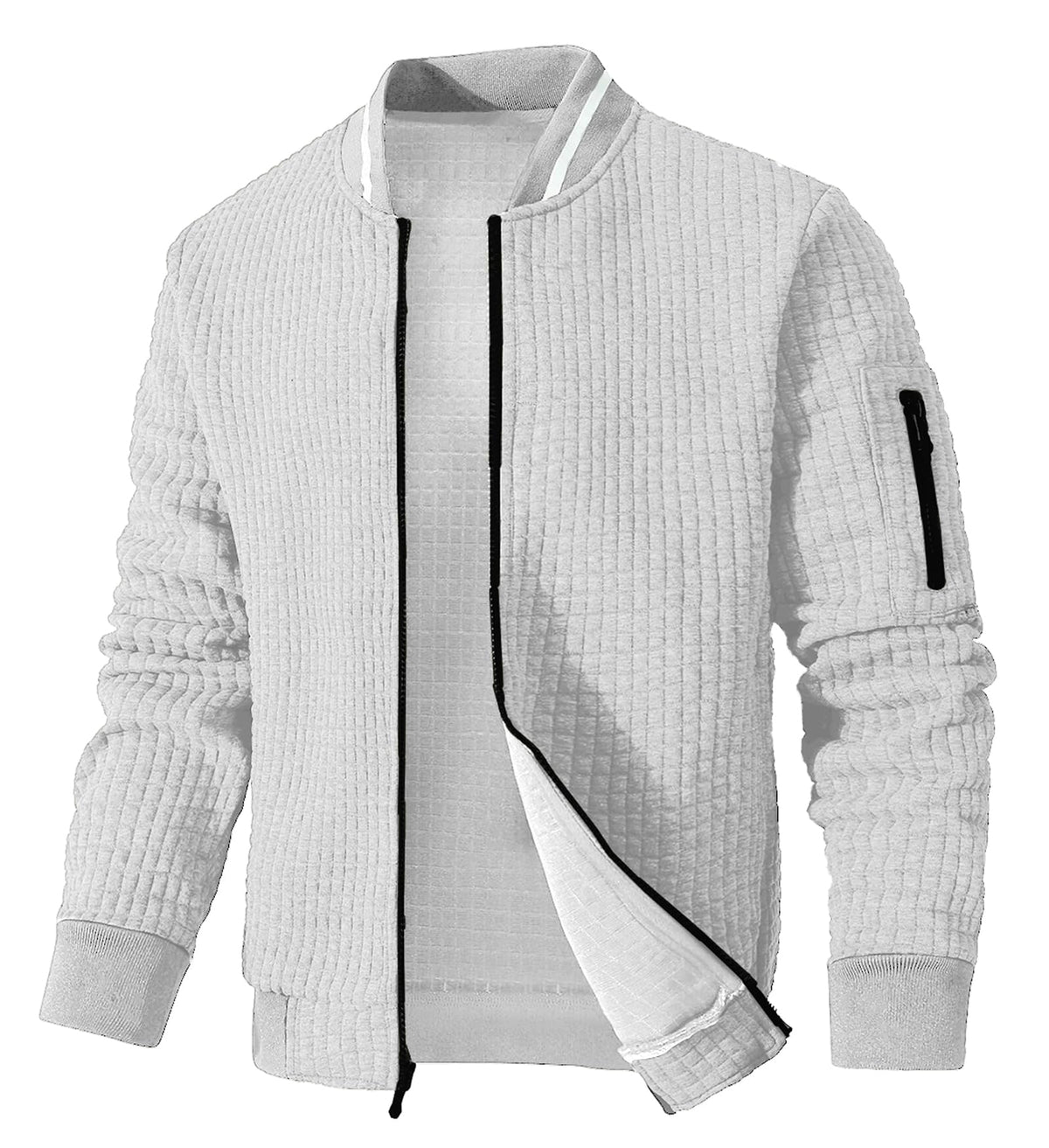 SAVKOOV Mens Lightweight Jacket Casual Bomber Jacket Varsity Coat