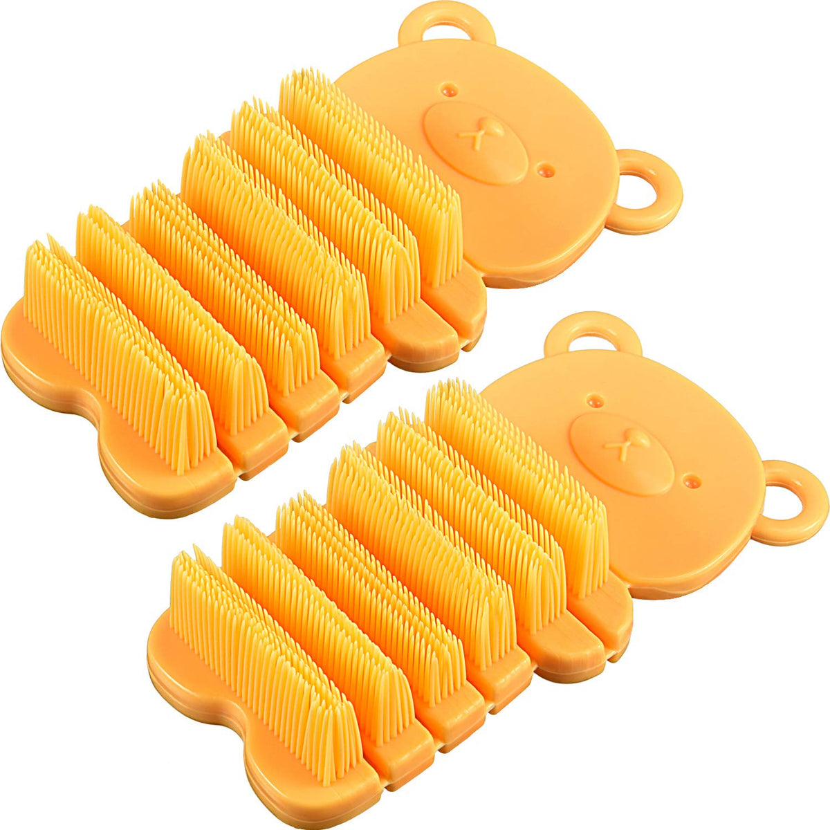 2 Pieces Kids Nail Scrubber Brush Soft Bristle Nail Brush Plastic Fingernail Brush for Kids Hand Cleaning