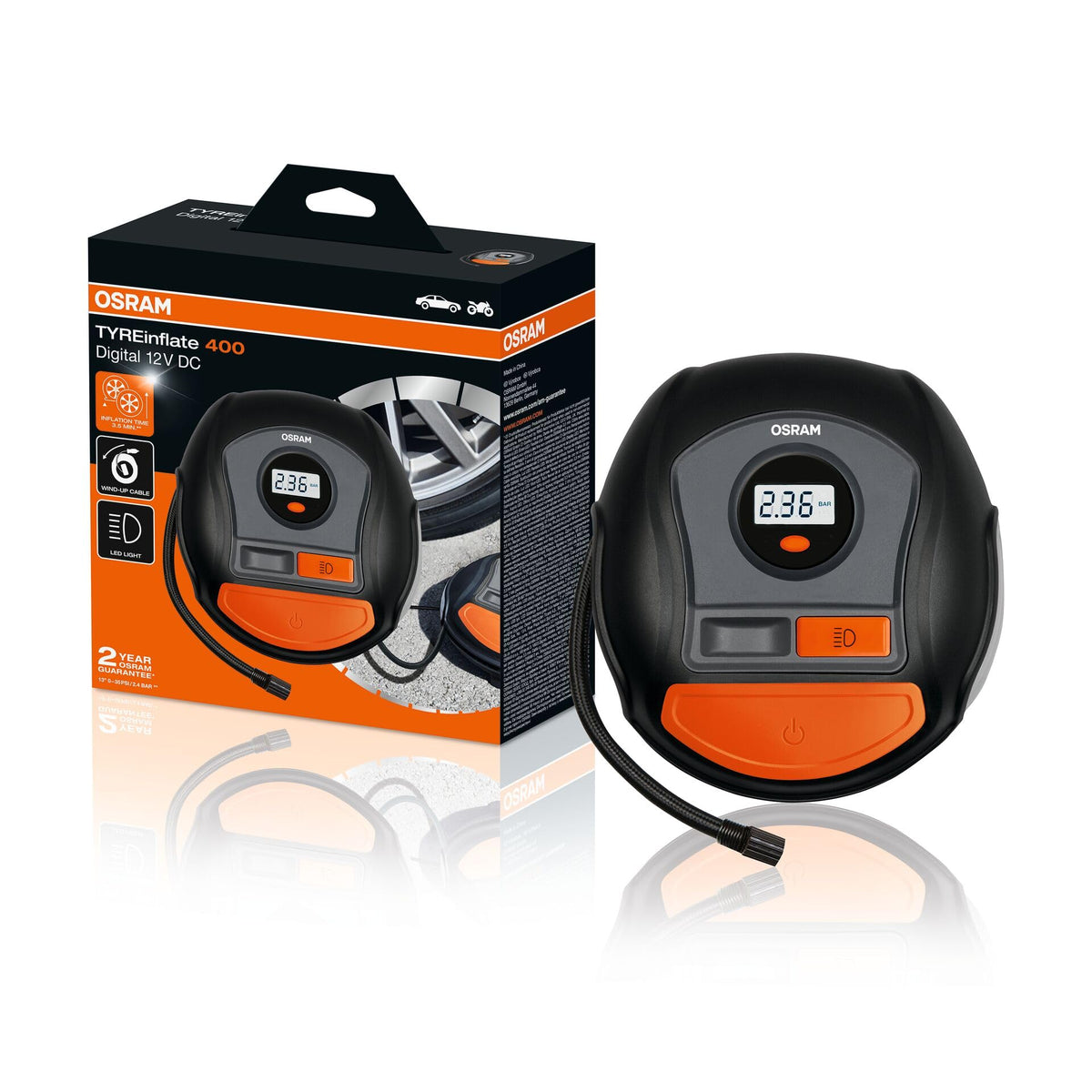 OSRAM Tyre Inflate 400 Inflater pump