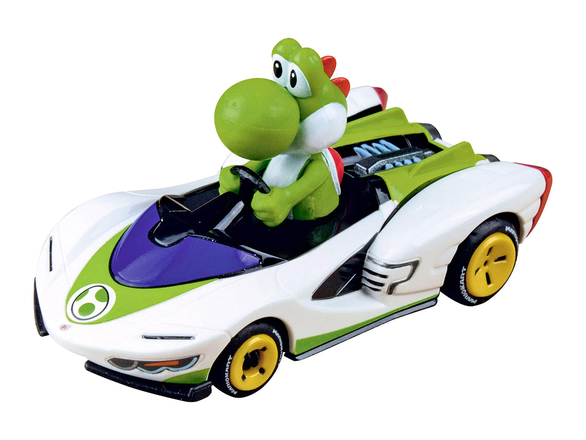 Carrera 64183 Mario Kart P-Wing Yoshi 1:43 Scale Analog Slot Car Racing Vehicle GO!!! Slot Car Toy Race Track Sets