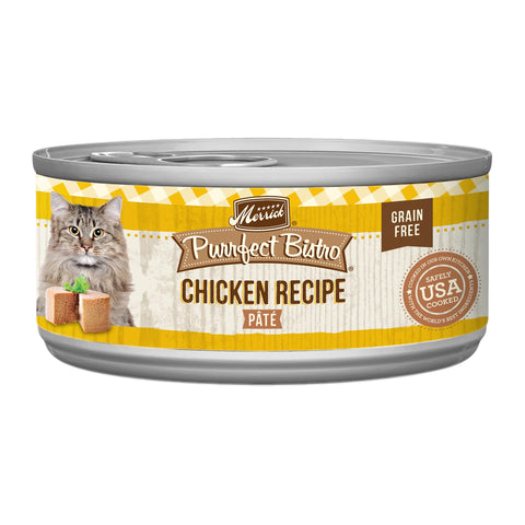 Merrick Purrfect Bistro Grain Free Chicken Pate Wet Cat Food, Case Of 24, 3 Oz