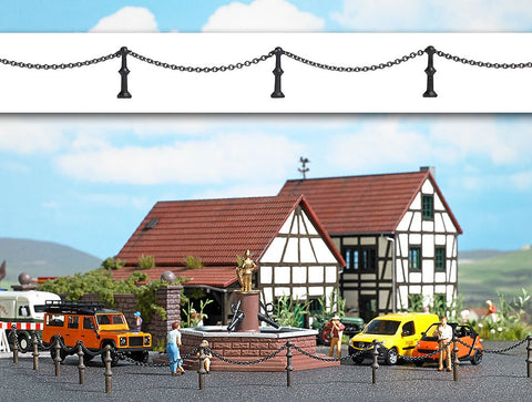 Busch 1023 Metal Chain-Link Fence HO Scenery Scale Model Scenery