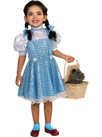 Rubies Official The Wizard of Oz Sequin Dorothy Costume Child Medium, Age 5-7 Years Halloween