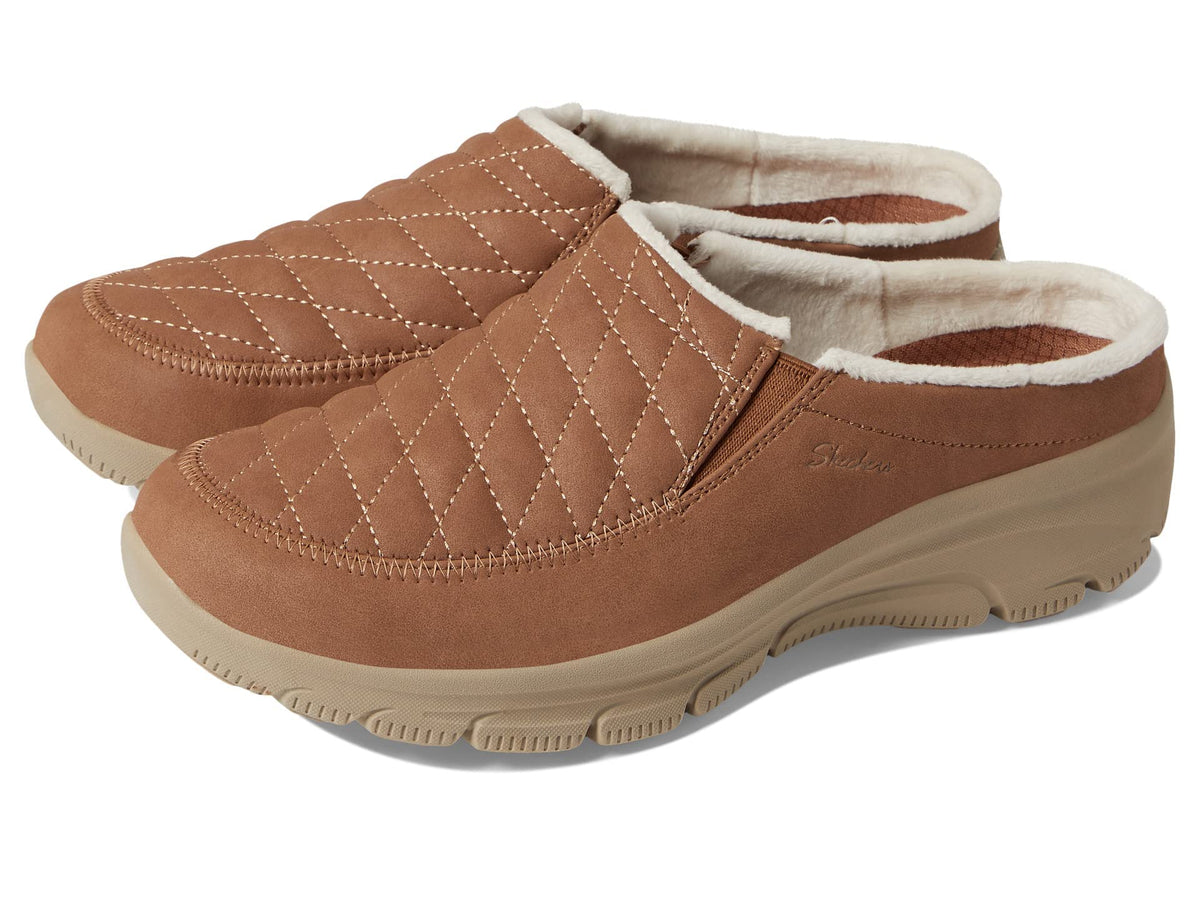 Skechers Women's Easy Going-Road Trip Mule, Brown, 9