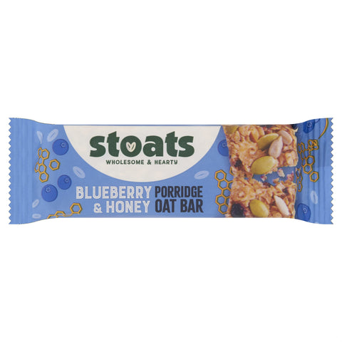 Stoats Blueberry & Honey Porridge Oat Bars 42g (Pack of 24)