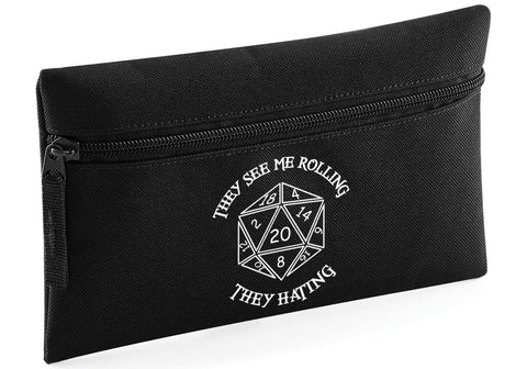 HippoWarehouse They See Me Rolling They Hating Printed Pencil Case Desk Organiser College School University 21x14cm 0.5 litres