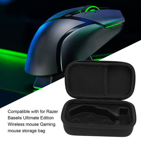 Leapiture Wireless Mouse Case Gaming Mouse Travel Storage Bag Ultimate Waterproof Shock Resistant Portable Protective Carrying Cables Accessories Storage Bag