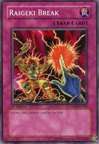 Yu-Gi-Oh! - Raigeki Break (5DS2-EN036) - 5Ds Starter Deck 2009-1st Edition - Common
