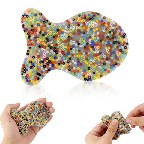 XIHIRCD Skin Picking Fidget Toy, Picking Pad Beads Skin Picking Sensory Toy for Skin Pickers Anti Stress Picky Pad Fidget Novelty Gifts for ADHD OCD Kids Children Adults (Fish Shape)