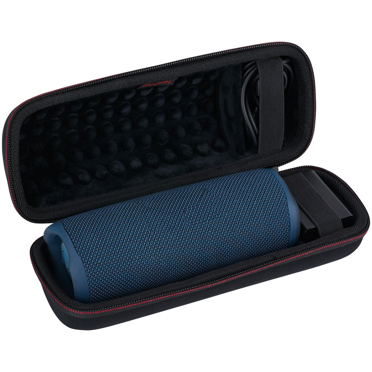 ZUJFPL EVA Hard Case for JBL Flip 6 Flip 5 Waterproof Portable Bluetooth Speaker, Fit for JBL Flip 4 Premium Travel Protective Carrying Storage Bag, Fits USB Cable and Charge - Black