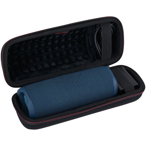 ZUJFPL EVA Hard Case for JBL Flip 6 Flip 5 Waterproof Portable Bluetooth Speaker, Fit for JBL Flip 4 Premium Travel Protective Carrying Storage Bag, Fits USB Cable and Charge - Black